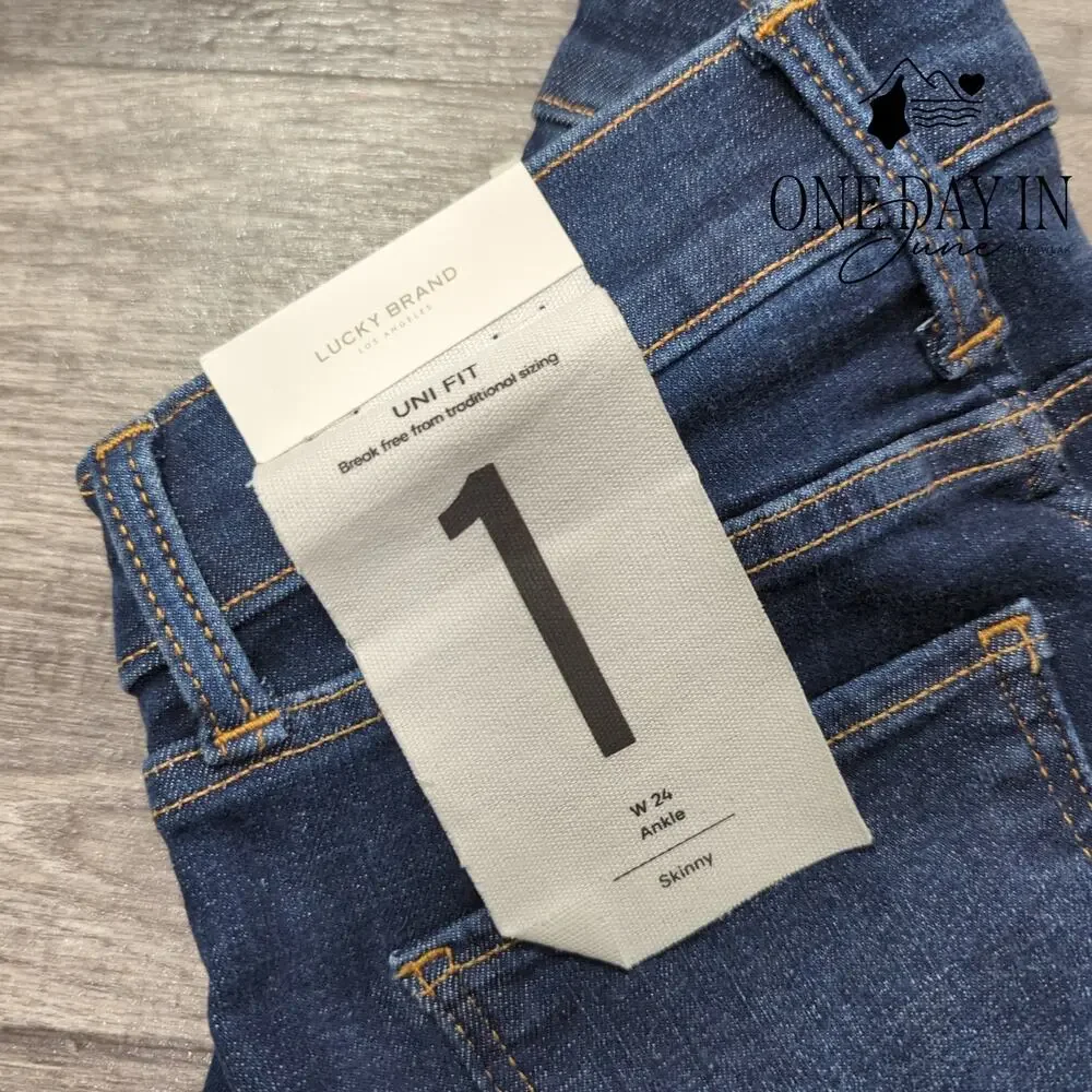 Lucky Brand Skinny Ankle Jeans Size 00 (24) - Picture 3 of 8